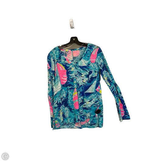 Top Long Sleeve Designer By Lilly Pulitzer In Blue, Size: Xs