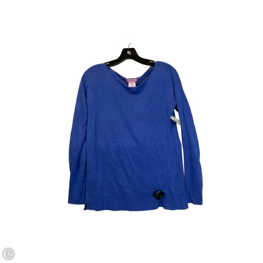 Top Long Sleeve Designer By Lilly Pulitzer In Blue, Size: Xs