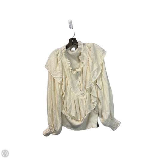 Top Long Sleeve By Oli & Hali In Cream, Size: S
