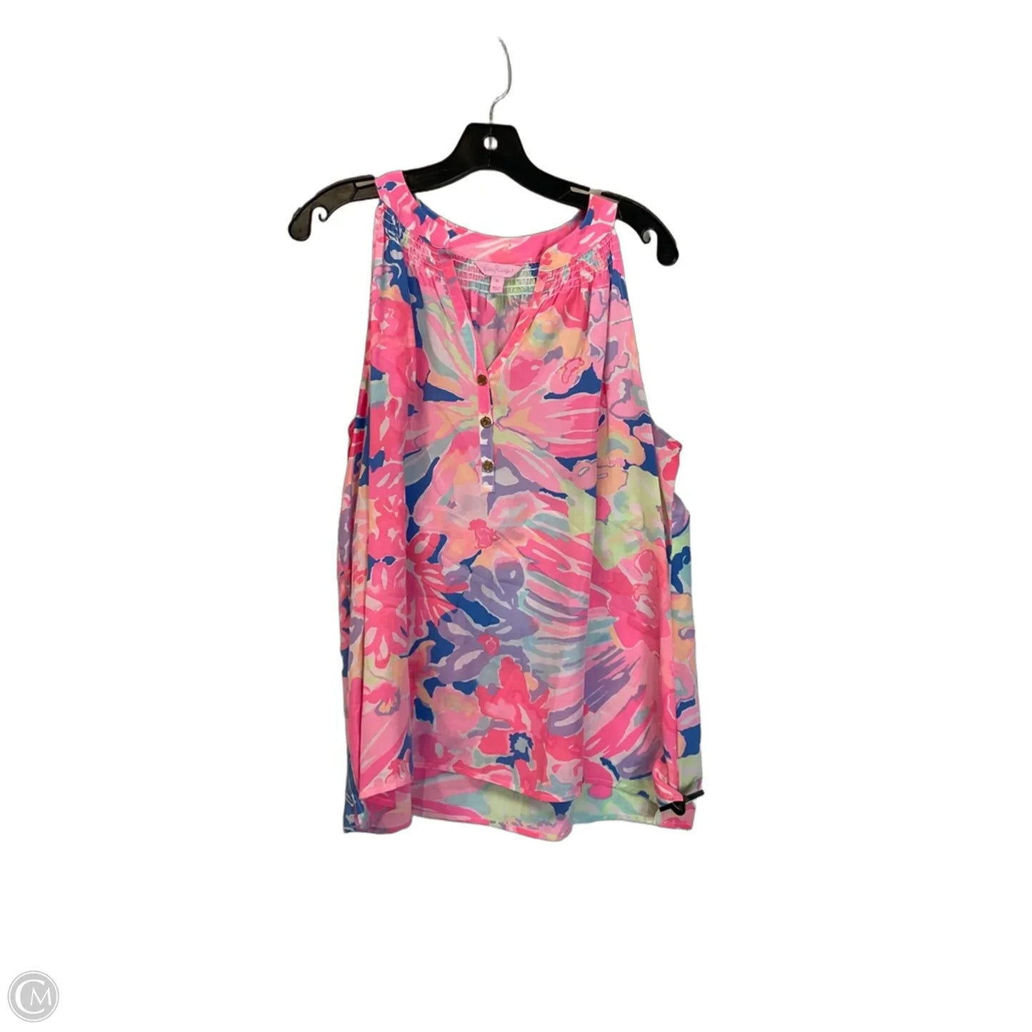 Top Sleeveless Designer By Lilly Pulitzer In Pink, Size: Xl