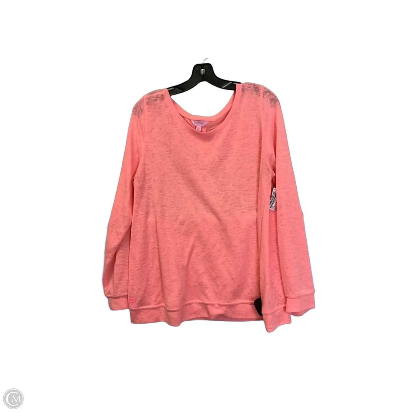 Top Long Sleeve Designer By Lilly Pulitzer In Pink, Size: Xl