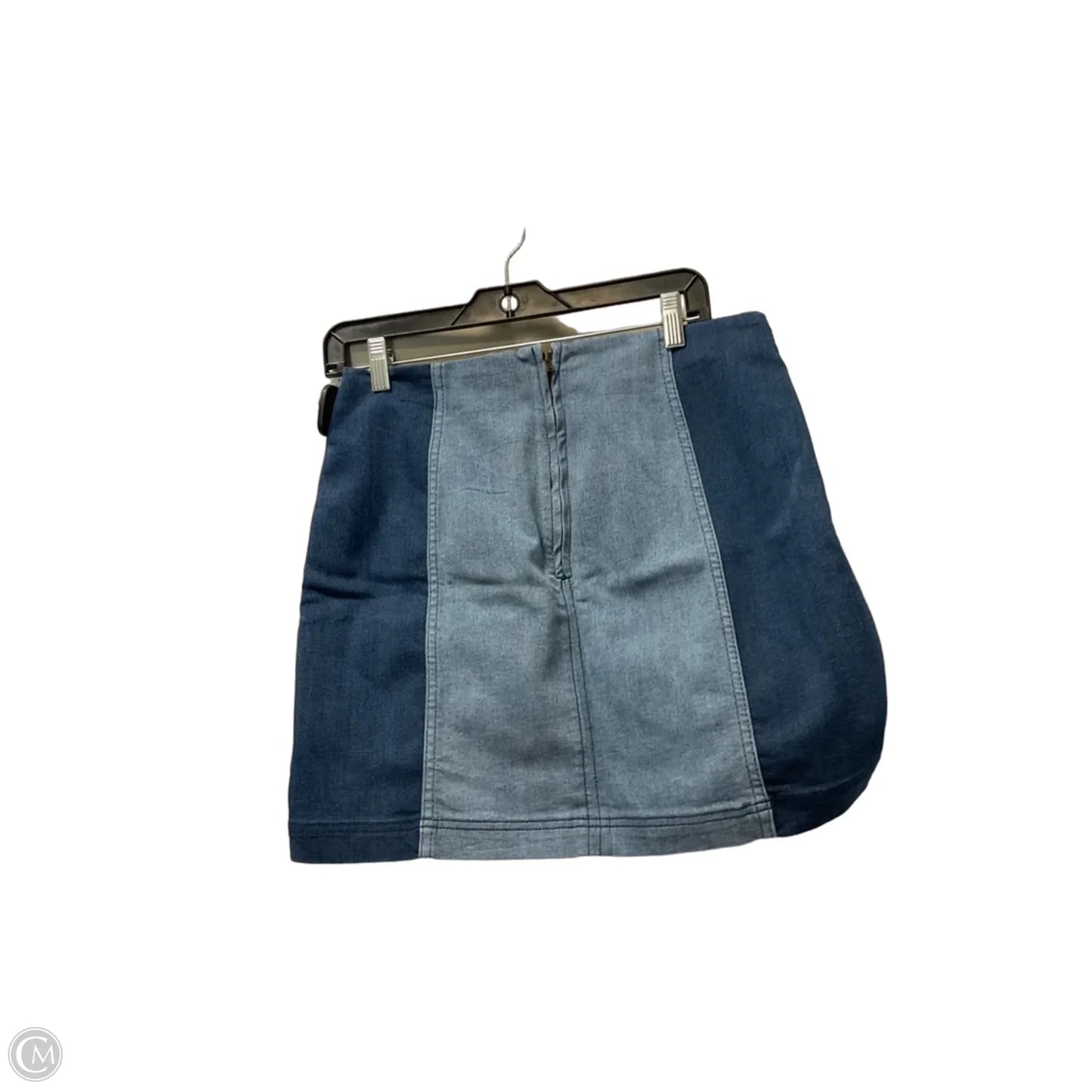 Skirt Mini & Short By Free People In Blue Denim, Size: 12