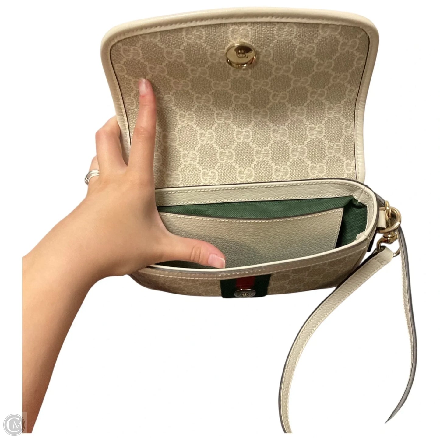 Crossbody Luxury Designer By Gucci, Size: Small