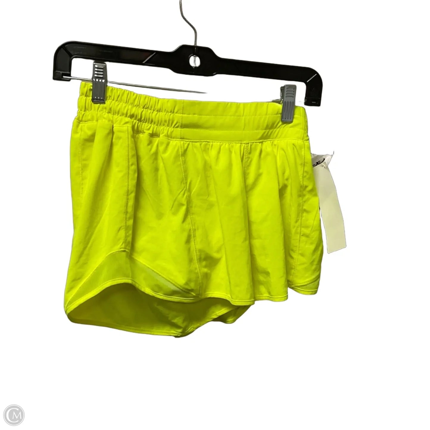 Athletic Shorts By Lululemon In Yellow, Size: 6