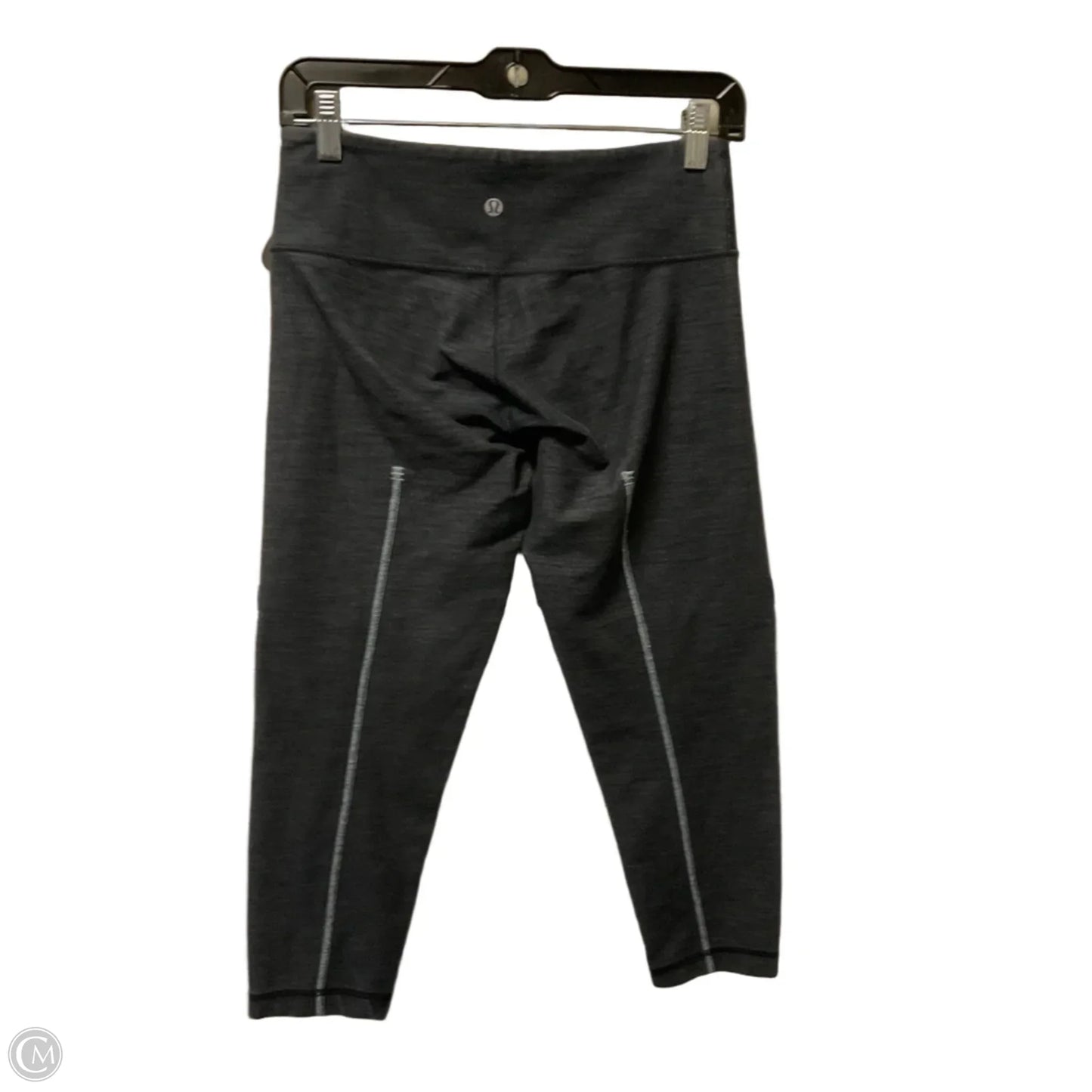 Athletic Capris By Lululemon In Grey, Size: 6