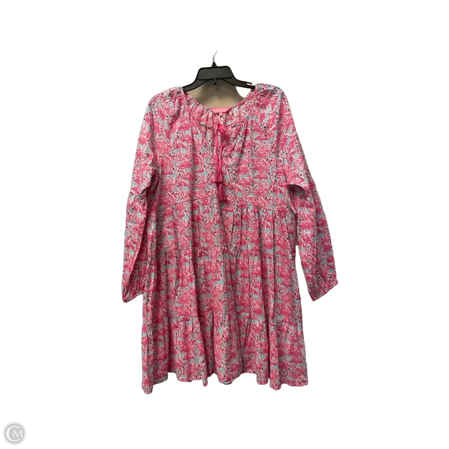 Dress Casual Short By Simply Southern In Blue & Pink, Size: L