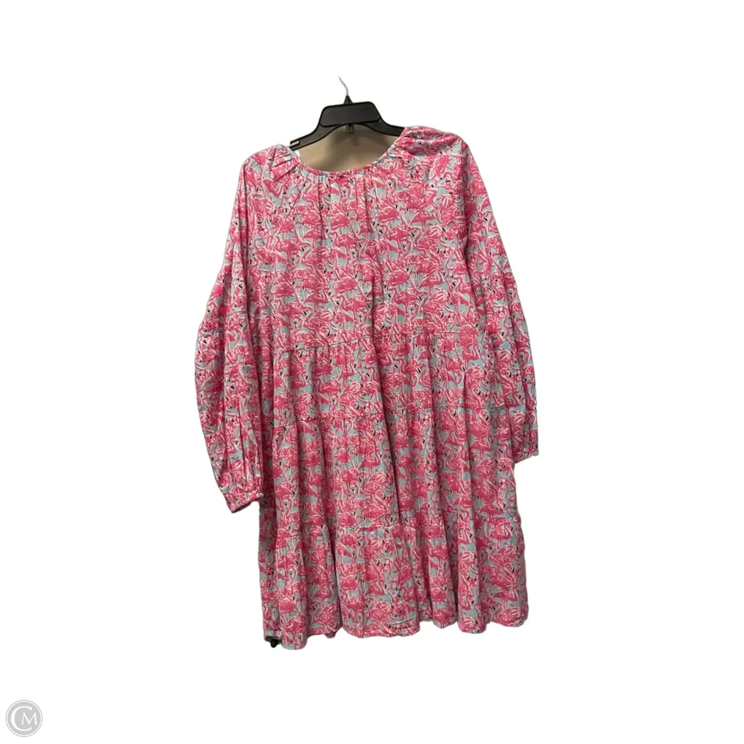 Dress Casual Short By Simply Southern In Blue & Pink, Size: L