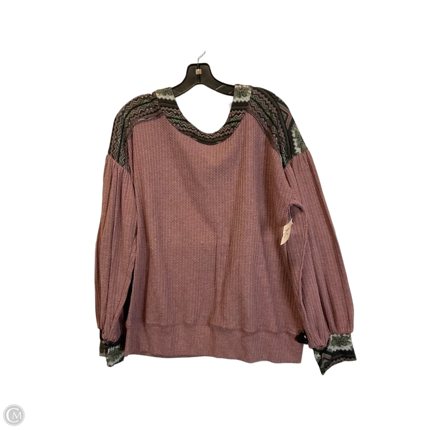 Top Long Sleeve By Umgee In Pink, Size: L