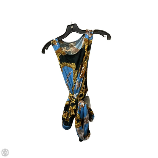 Top Sleeveless By Tiny In Black & Blue, Size: Xs