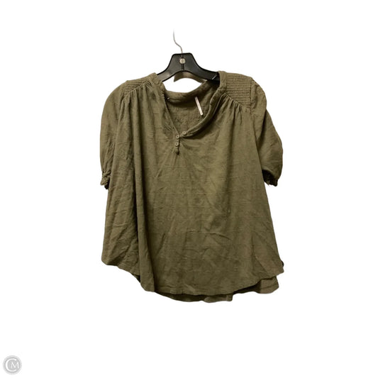 Top Short Sleeve By Free People In Green, Size: Xs