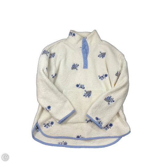 Jacket Fleece By Wonderly In Blue & White, Size: M