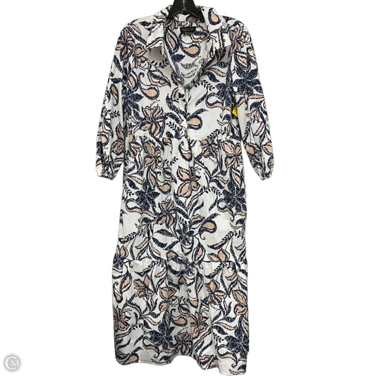 Dress Casual Maxi By Rachel Zoe In Blue & Cream, Size: L