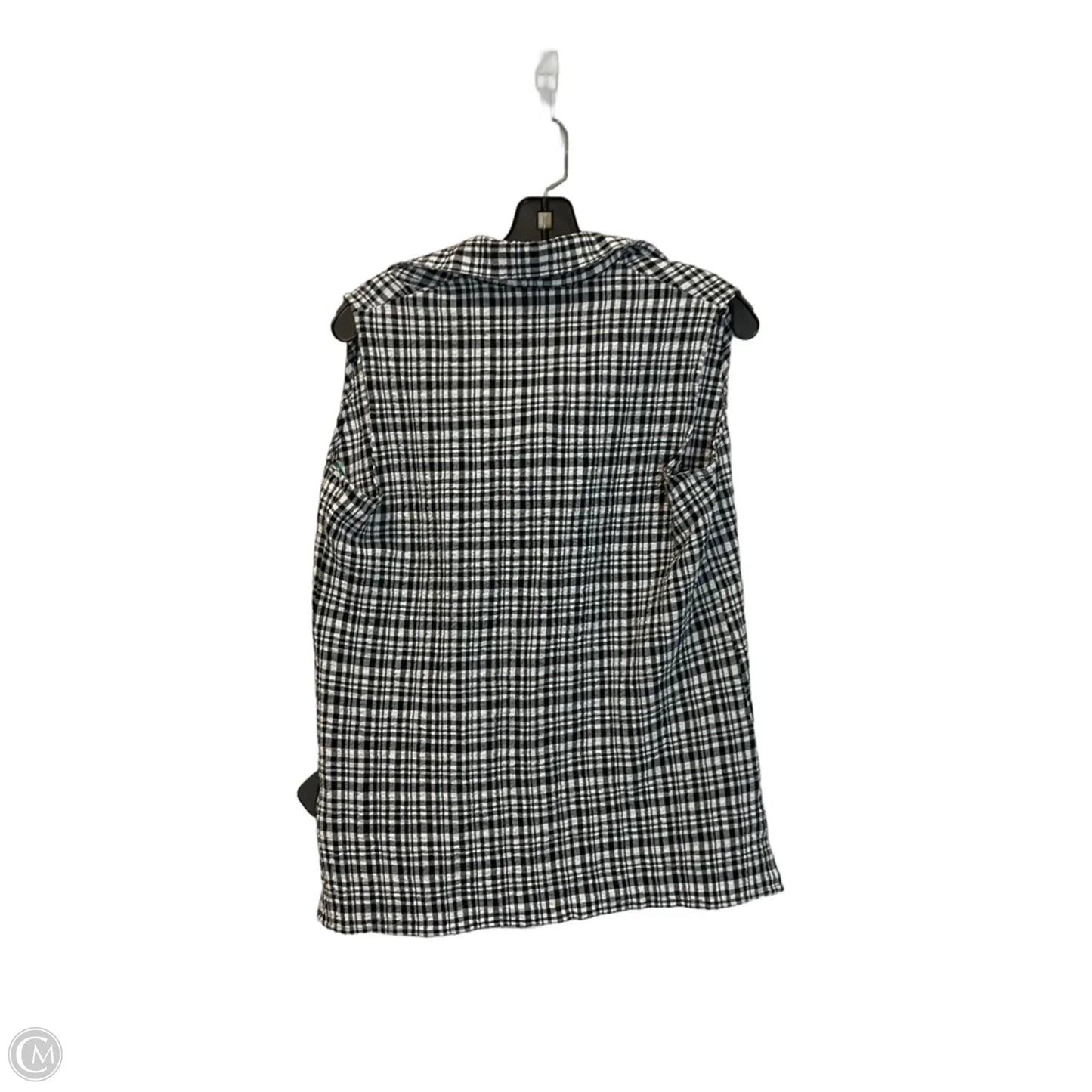 Top Sleeveless By White Stag In Plaid Pattern, Size: M