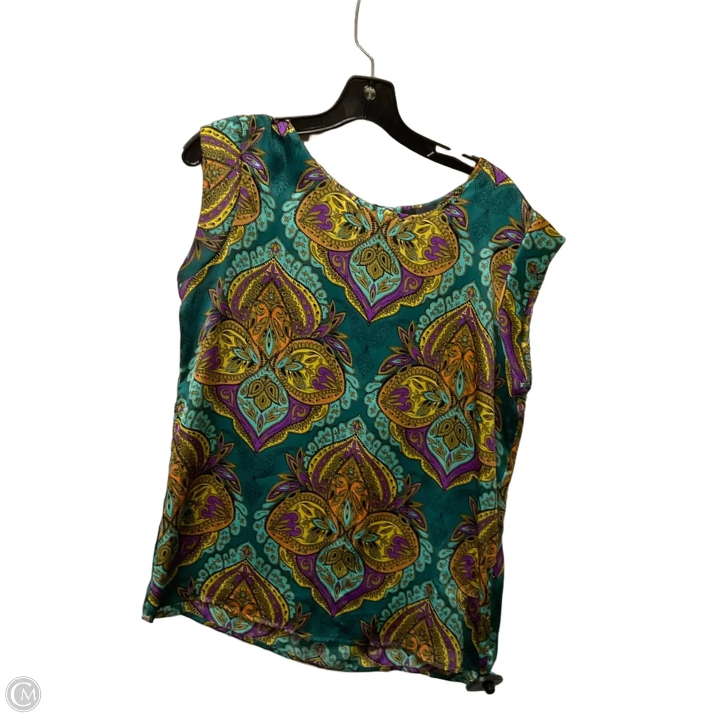 Top Sleeveless By Clothes Mentor In Teal, Size: M
