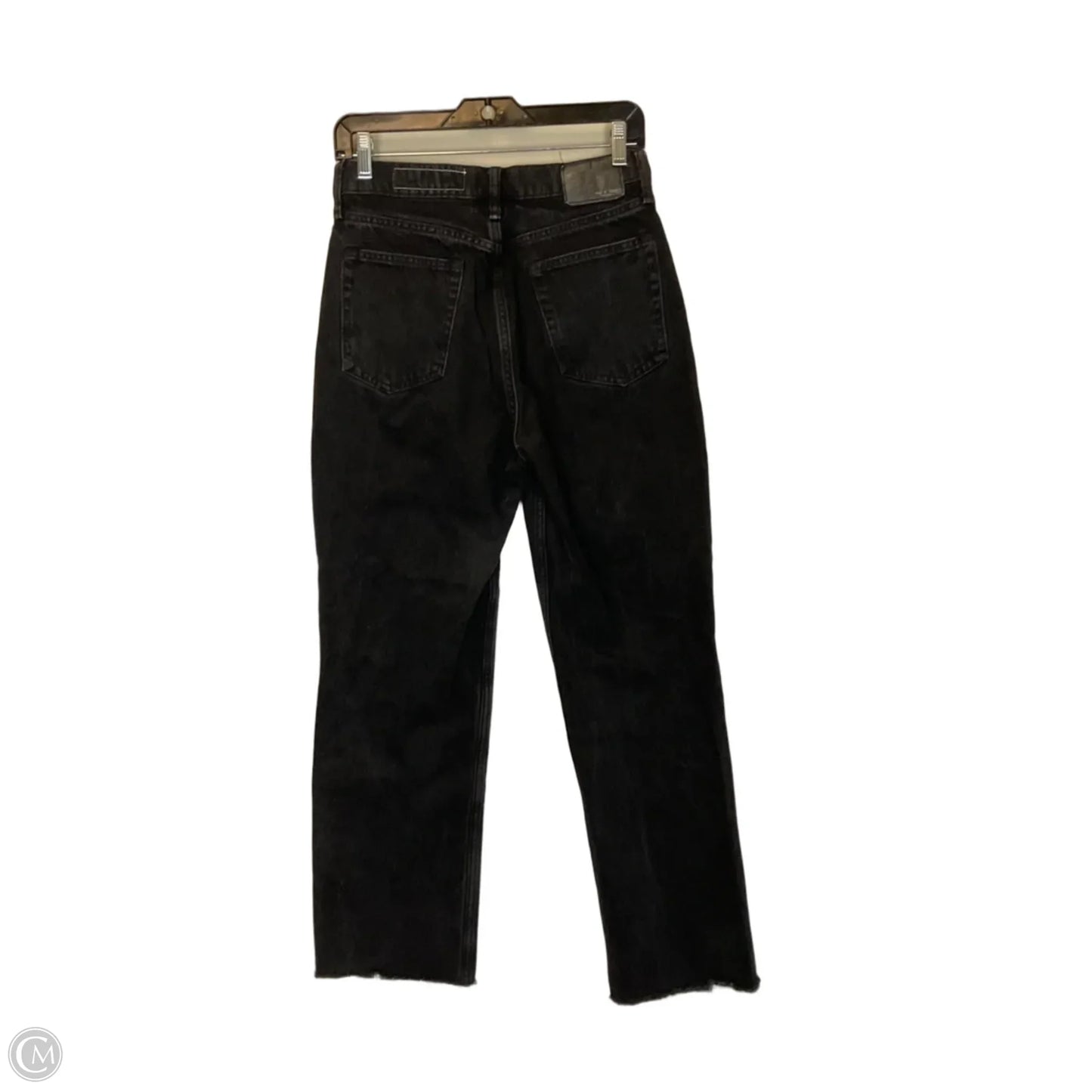 Jeans Straight By Rag And Bone In Black, Size: 4