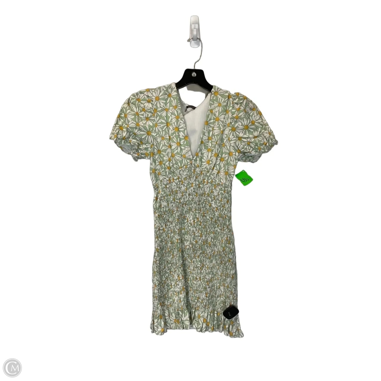 Dress Casual Short By Zara In Green, Size: M