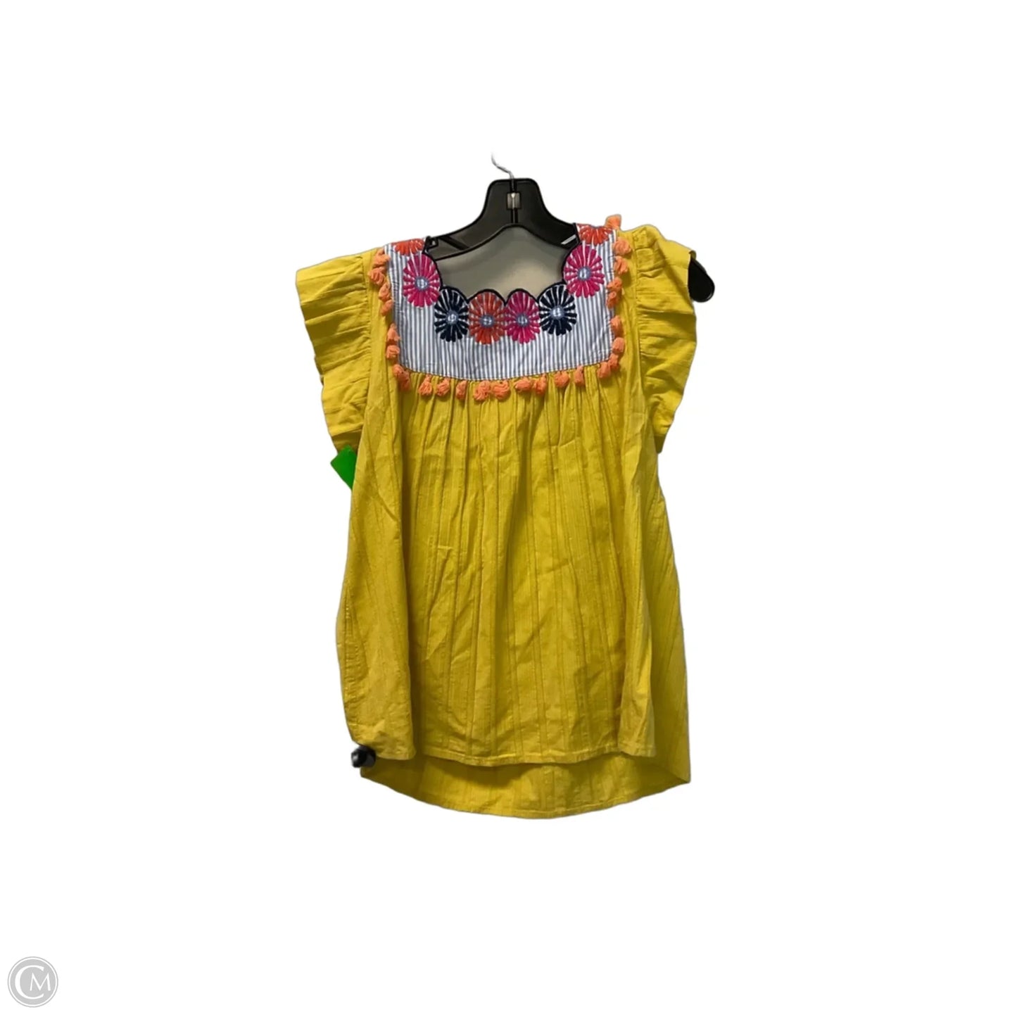 Top Short Sleeve By Altard State In Yellow, Size: M