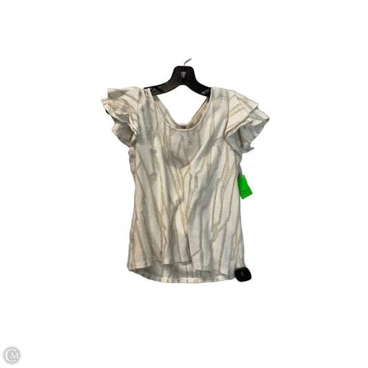 Top Short Sleeve By Dolan Left Coast In Beige, Size: Xs