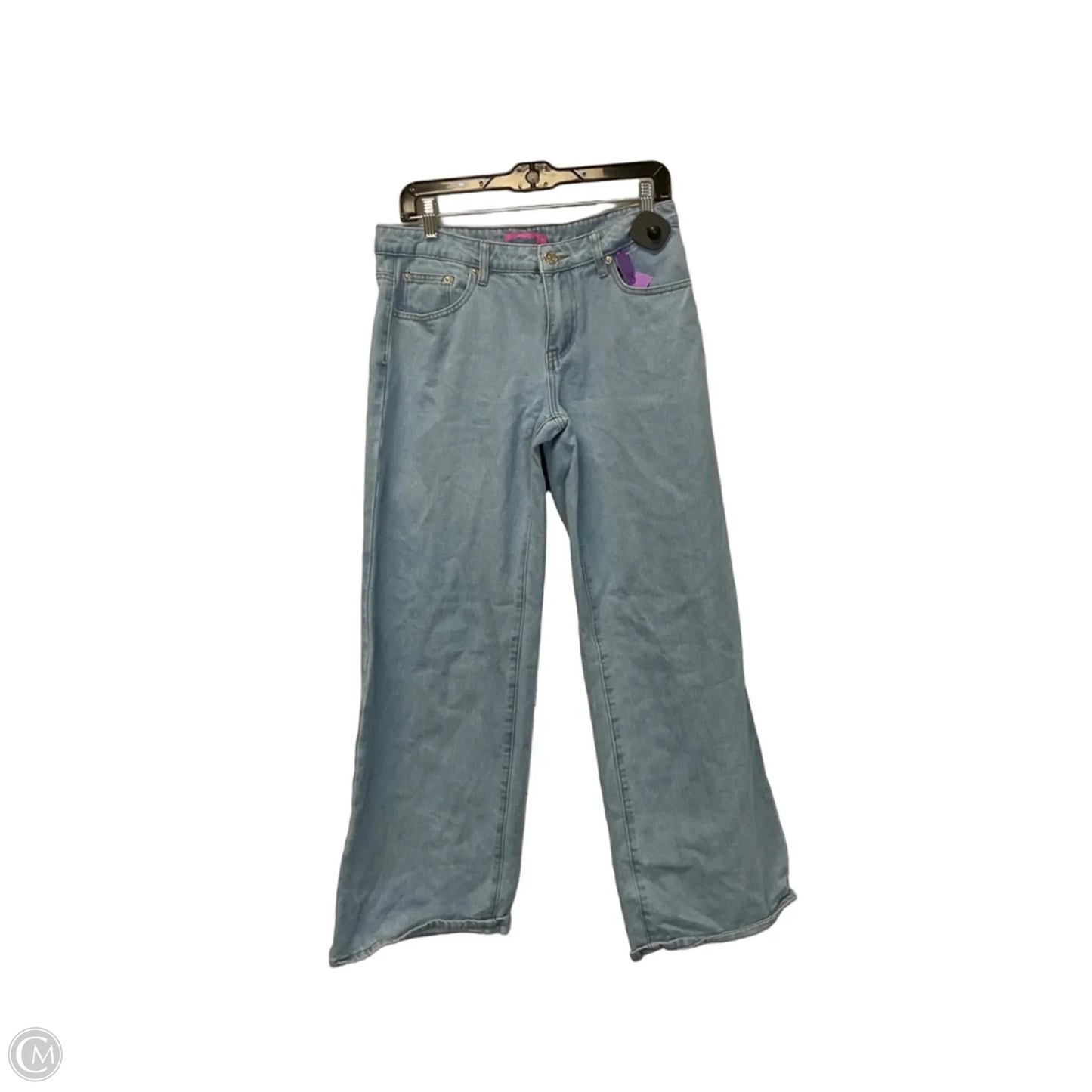 Jeans Wide Leg By Edikted In Blue Denim, Size: M