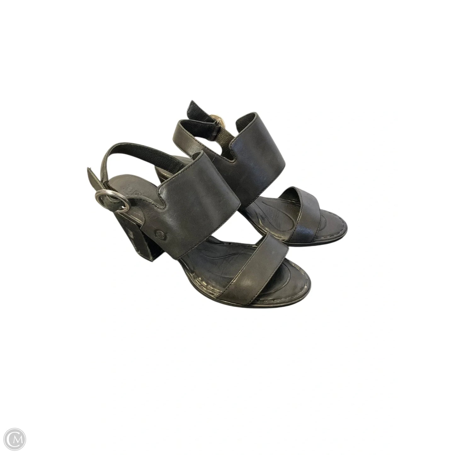 Sandals Heels Block By Born In Black, Size: 6