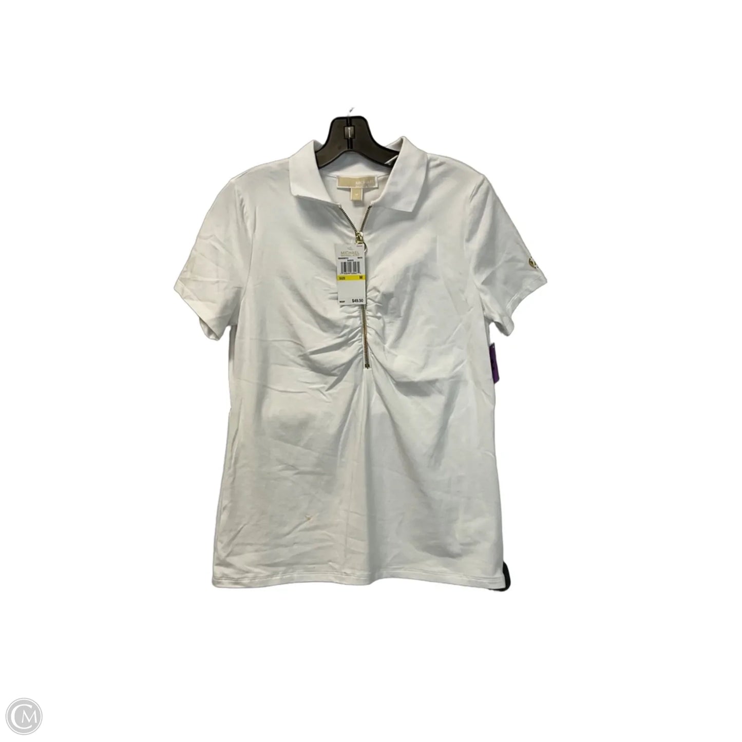 Top Short Sleeve By Michael By Michael Kors In White, Size: M