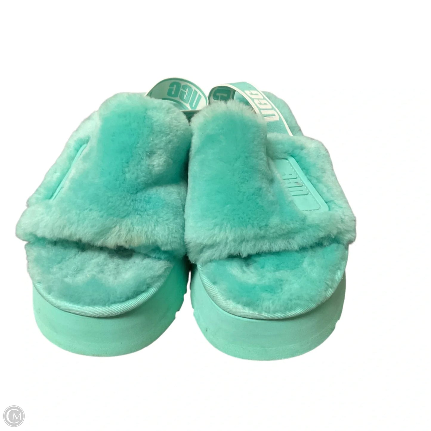 Sandals Designer By Ugg In Teal, Size: 9