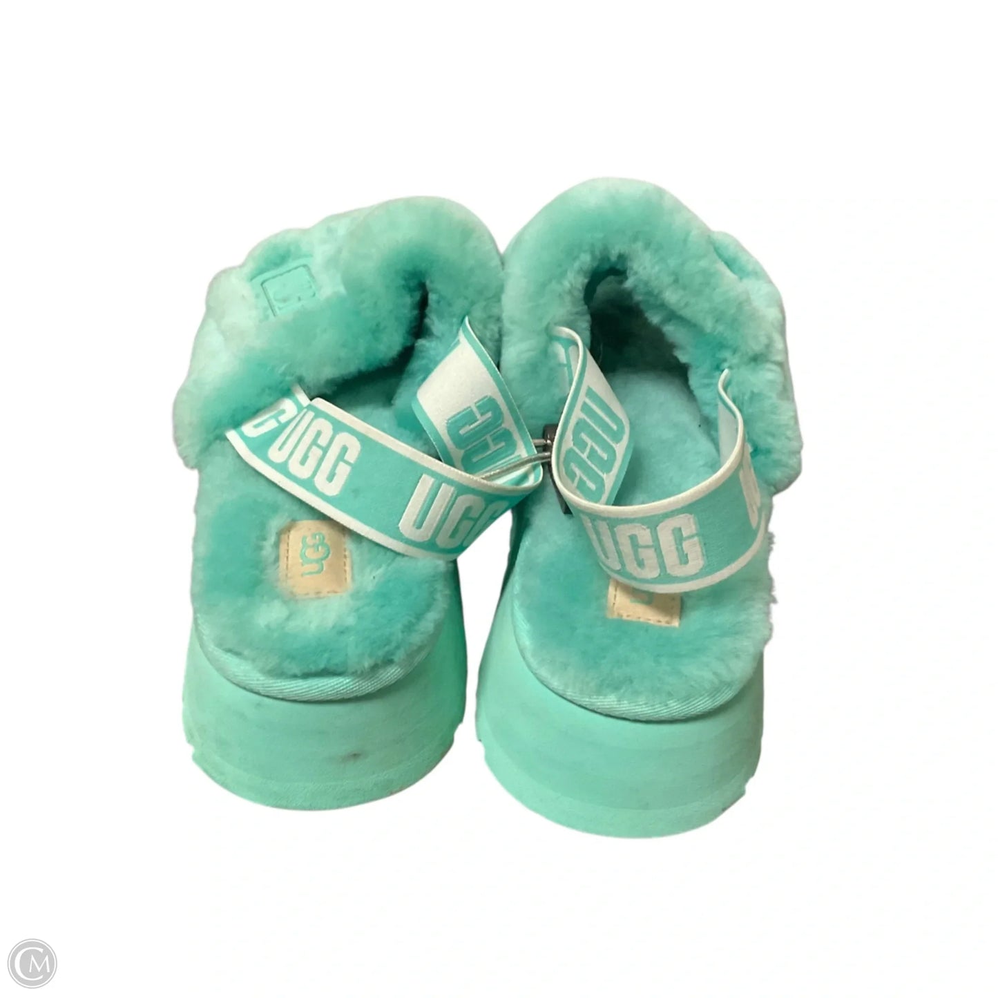 Sandals Designer By Ugg In Teal, Size: 9