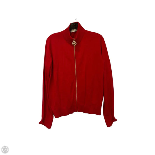 Top Long Sleeve By Michael By Michael Kors In Red, Size: Xl