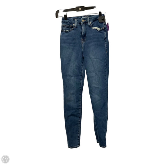 Jeans Skinny By Good American In Blue Denim, Size: 2