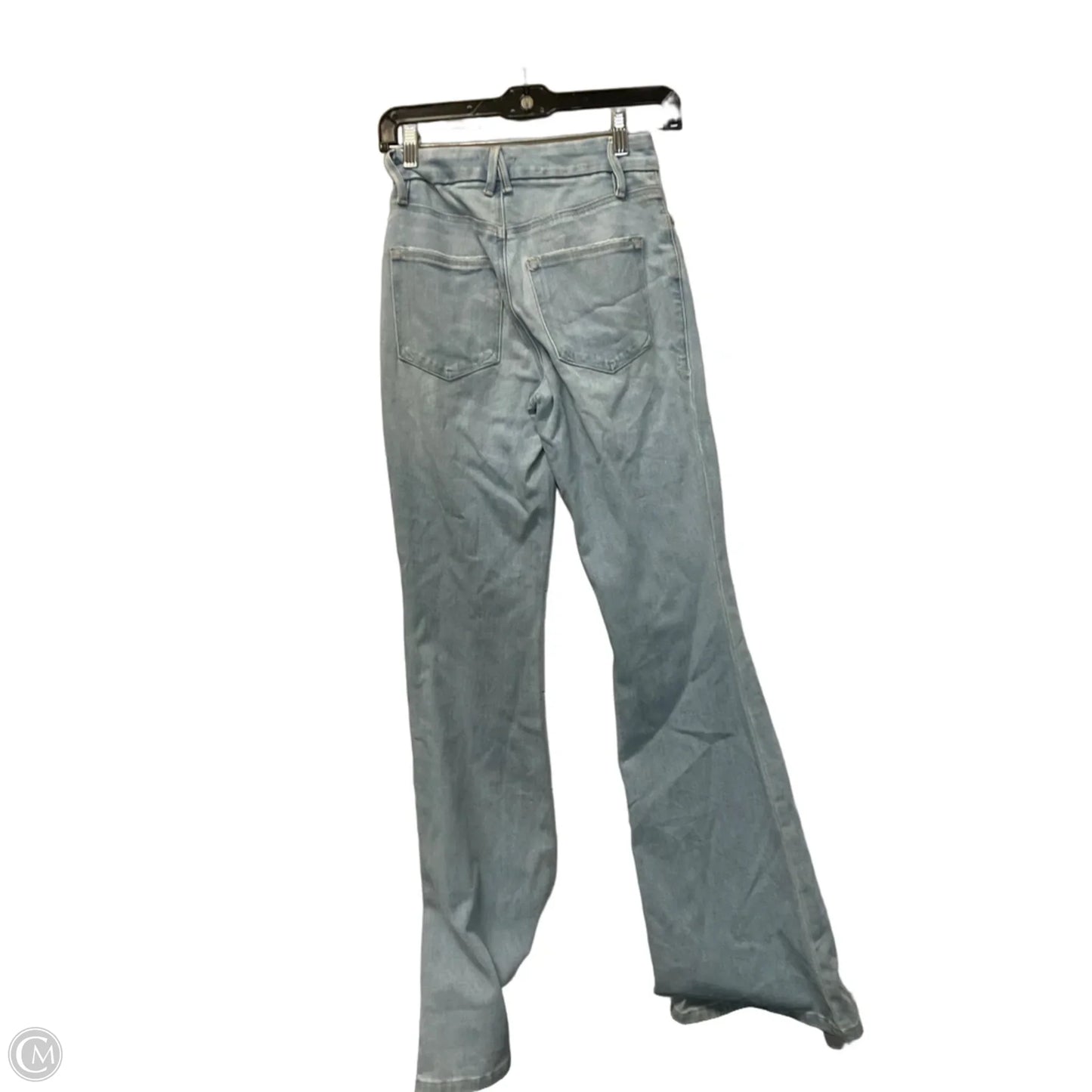 Jeans Flared By Good American In Blue Denim, Size: 0