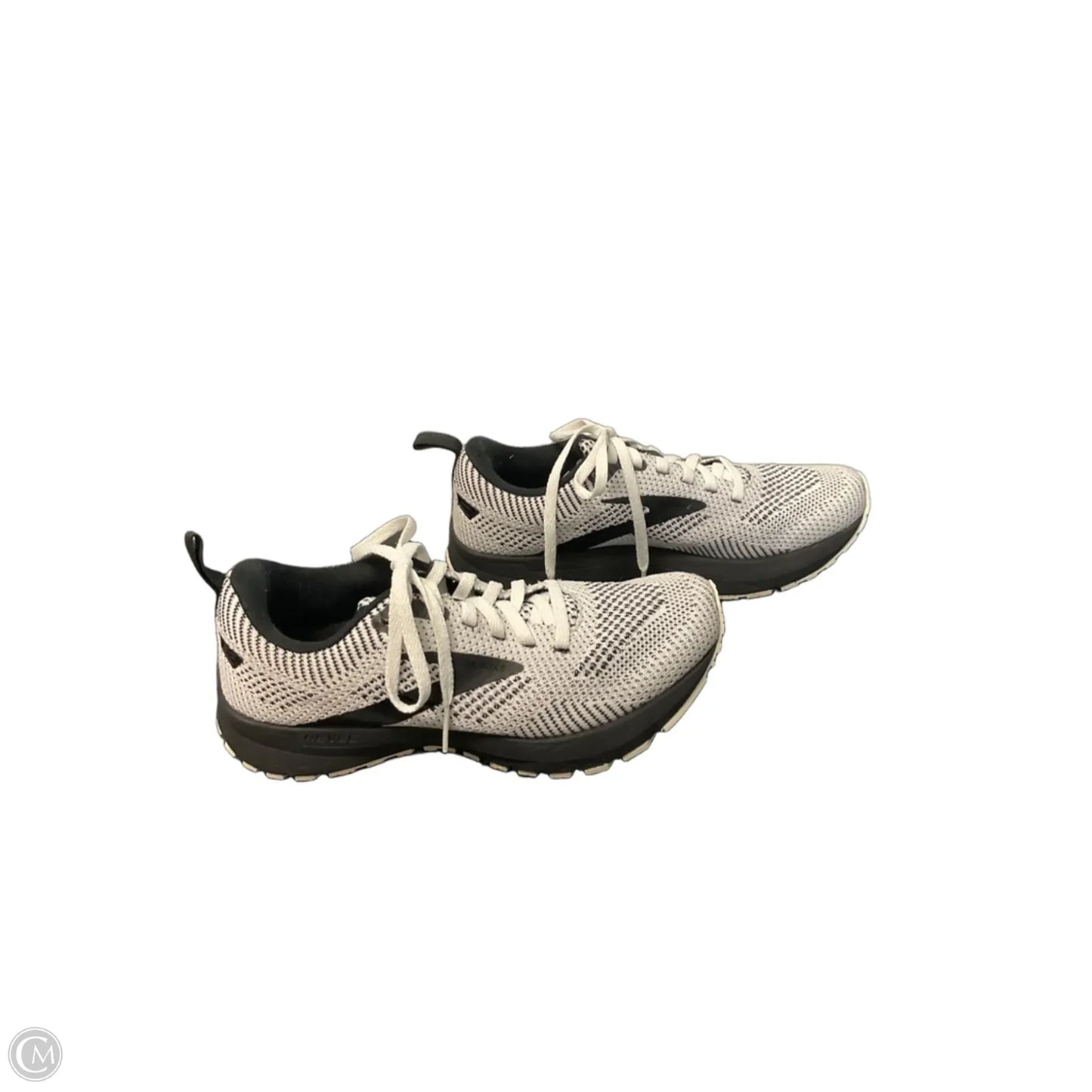 Shoes Athletic By Brooks In Black & White, Size: 6.5