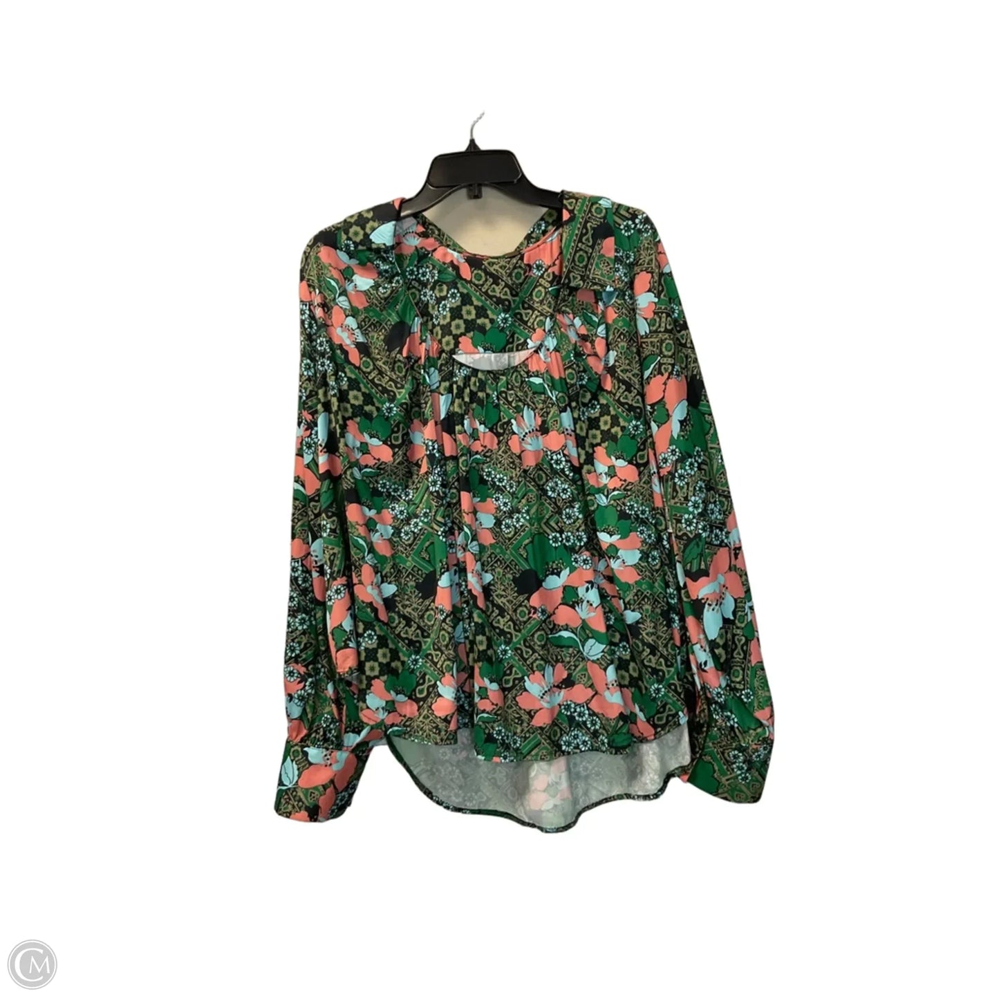 Top Long Sleeve By Free People In Green, Size: Xl