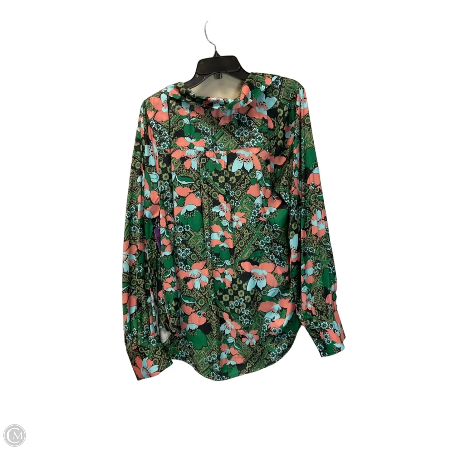 Top Long Sleeve By Free People In Green, Size: Xl
