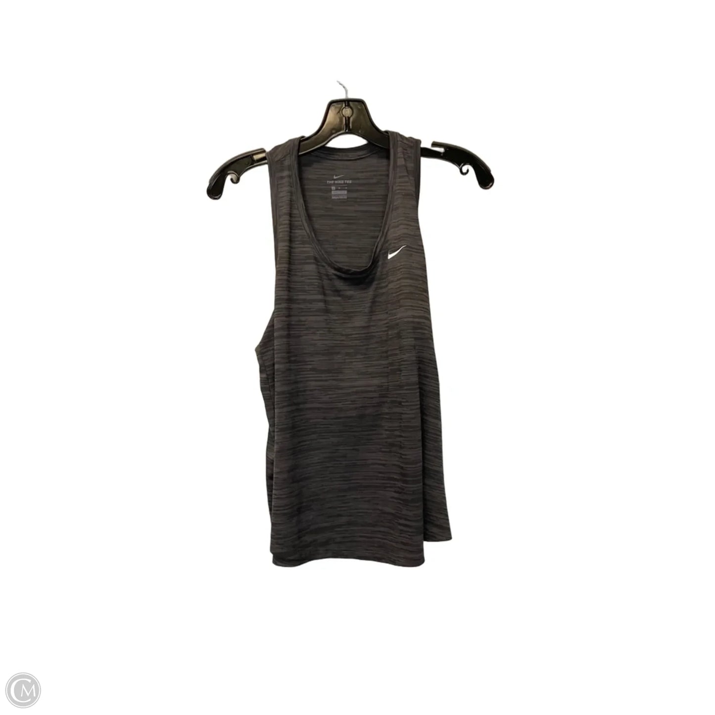 Athletic Tank Top By Nike In Grey, Size: M