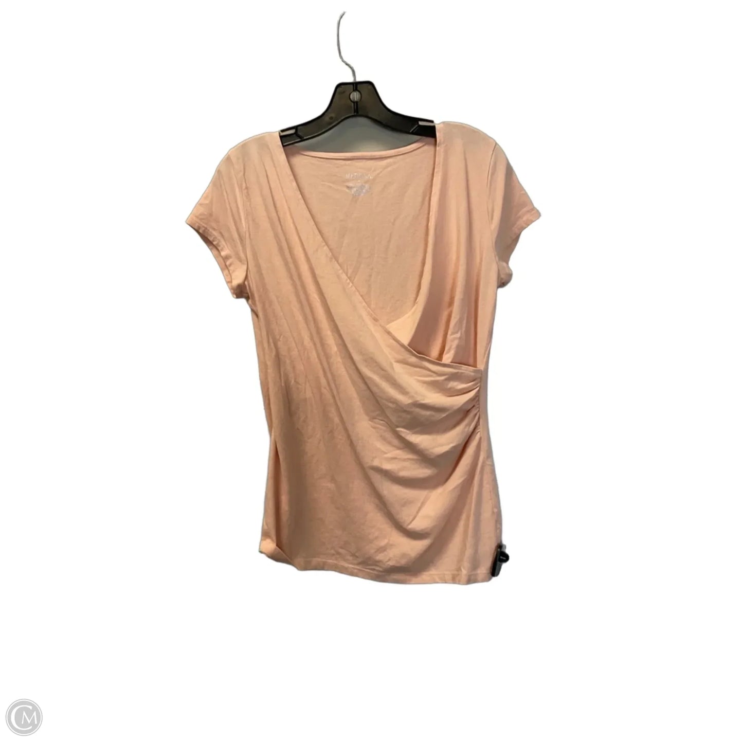 Top Short Sleeve By Merona In Orange, Size: M