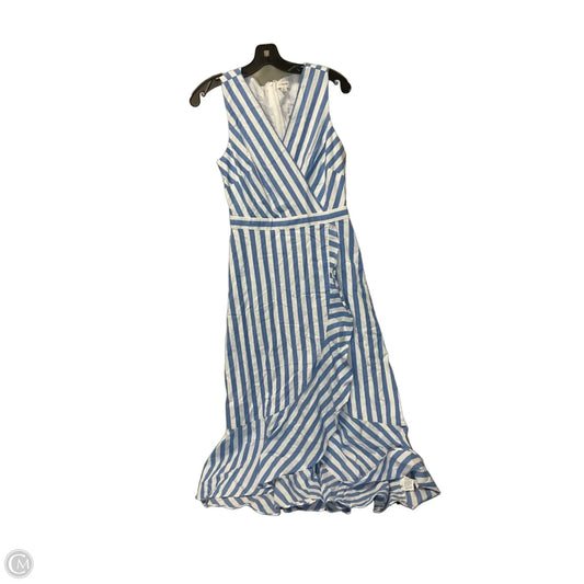 Dress Casual Maxi By J. Crew In Blue & White, Size: 2