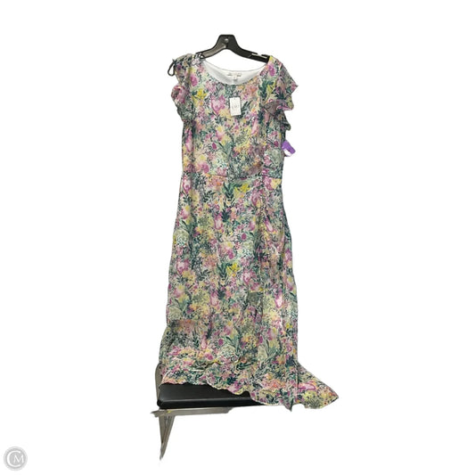 Dress Casual Maxi By Cato In Floral Print, Size: L