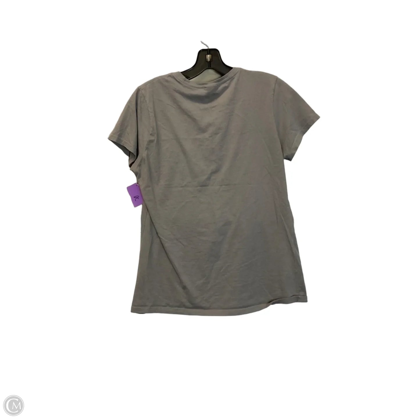 Top Short Sleeve Basic By Disney In Grey, Size: M