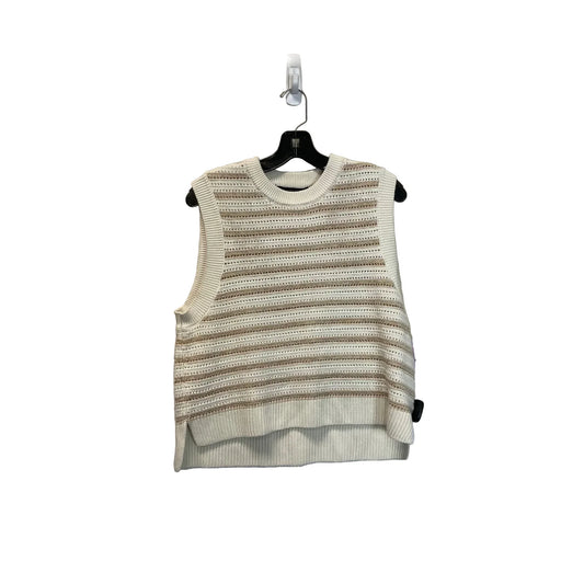Top Sleeveless By French Connection In Cream, Size: L