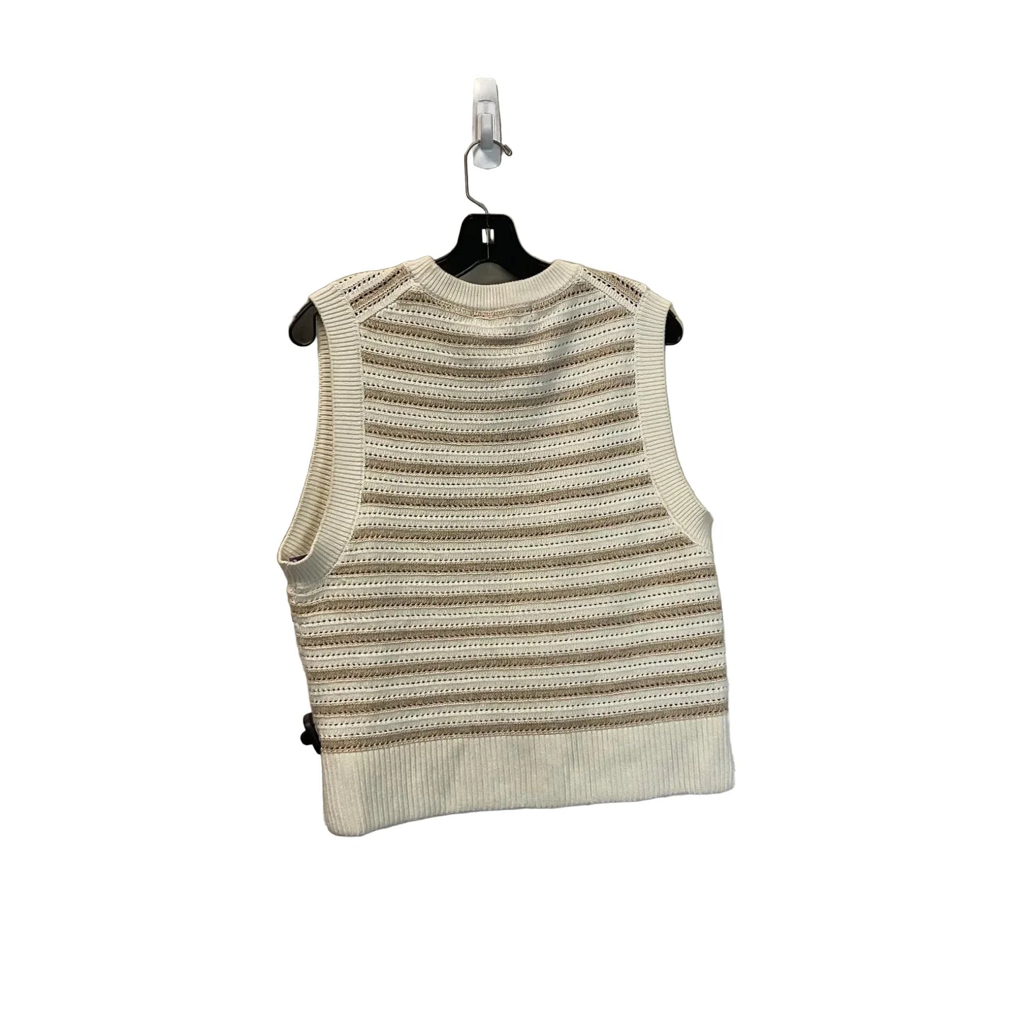Top Sleeveless By French Connection In Cream, Size: L