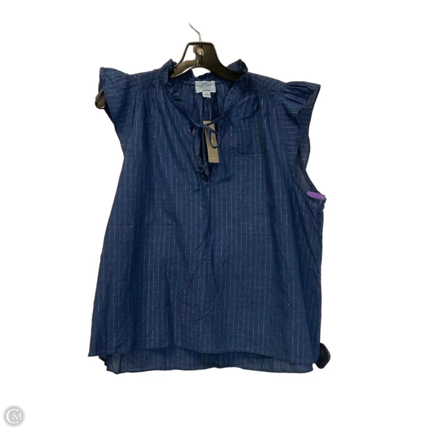 Top Sleeveless By J. Crew In Blue, Size: Xl
