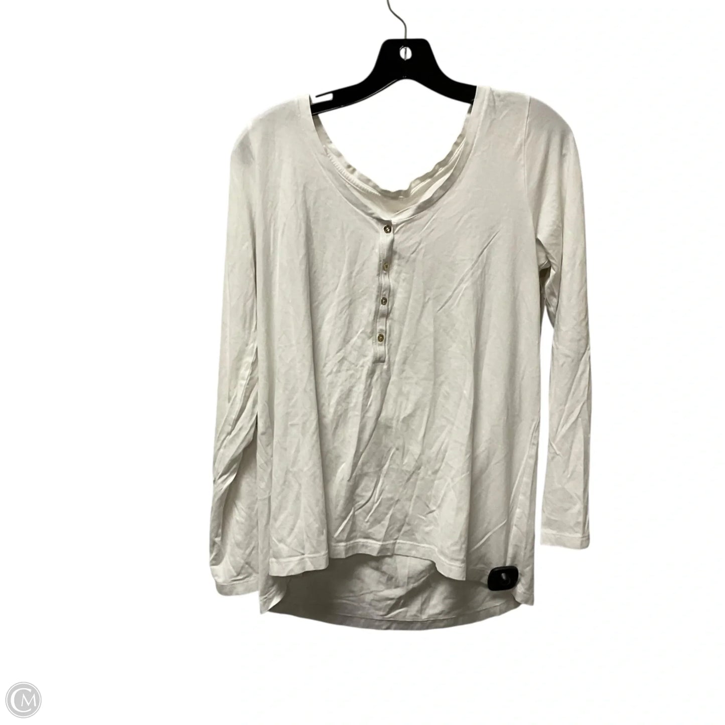 Top Long Sleeve Designer By Lilly Pulitzer In White, Size: M