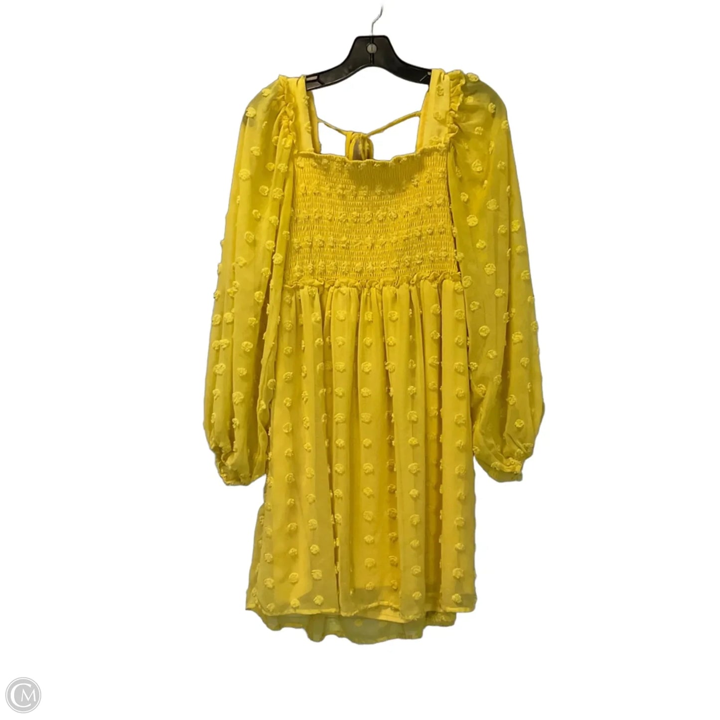 Dress Casual Short By Vine & Love In Yellow, Size: L
