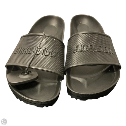 Sandals Flats By Birkenstock In Black, Size: 7