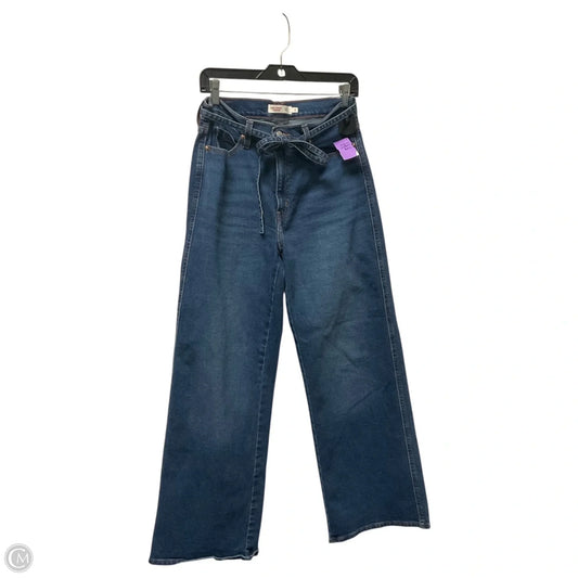 Jeans Wide Leg By Levis In Blue Denim, Size: 8