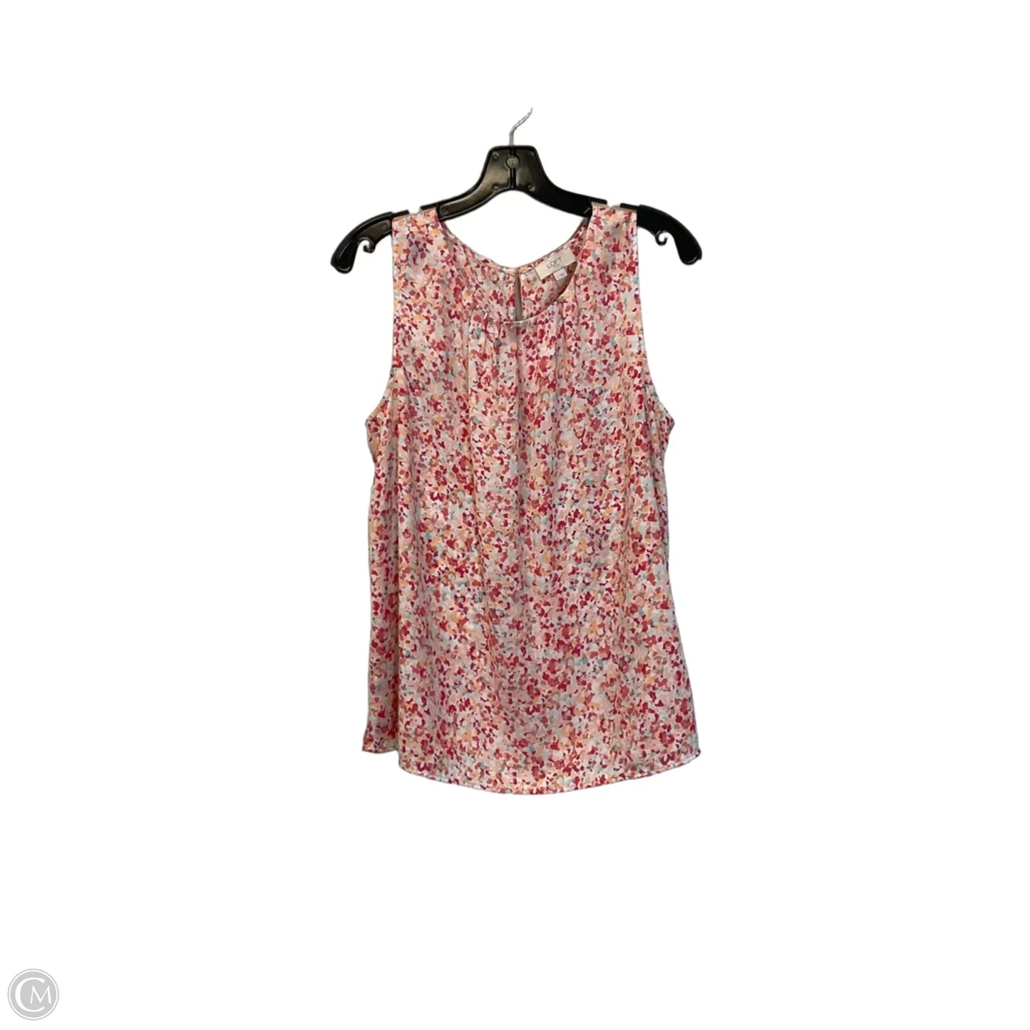 Top Sleeveless By Loft In Pink, Size: L