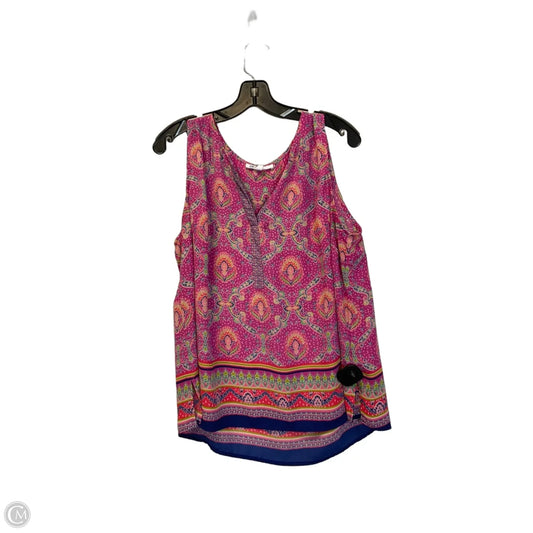 Top Sleeveless By Dr2 In Pink, Size: Xl