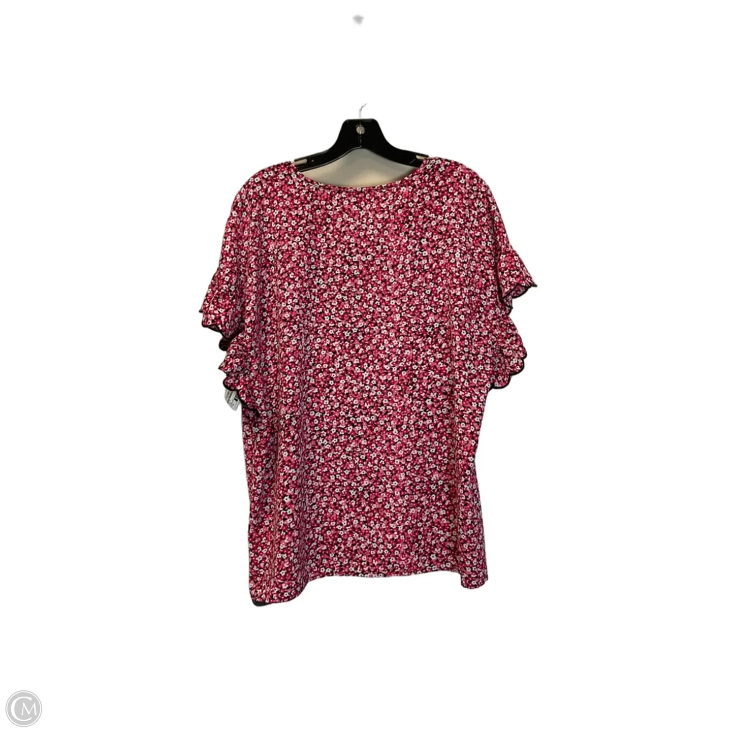 Top Short Sleeve By Michael By Michael Kors In Pink, Size: Xl