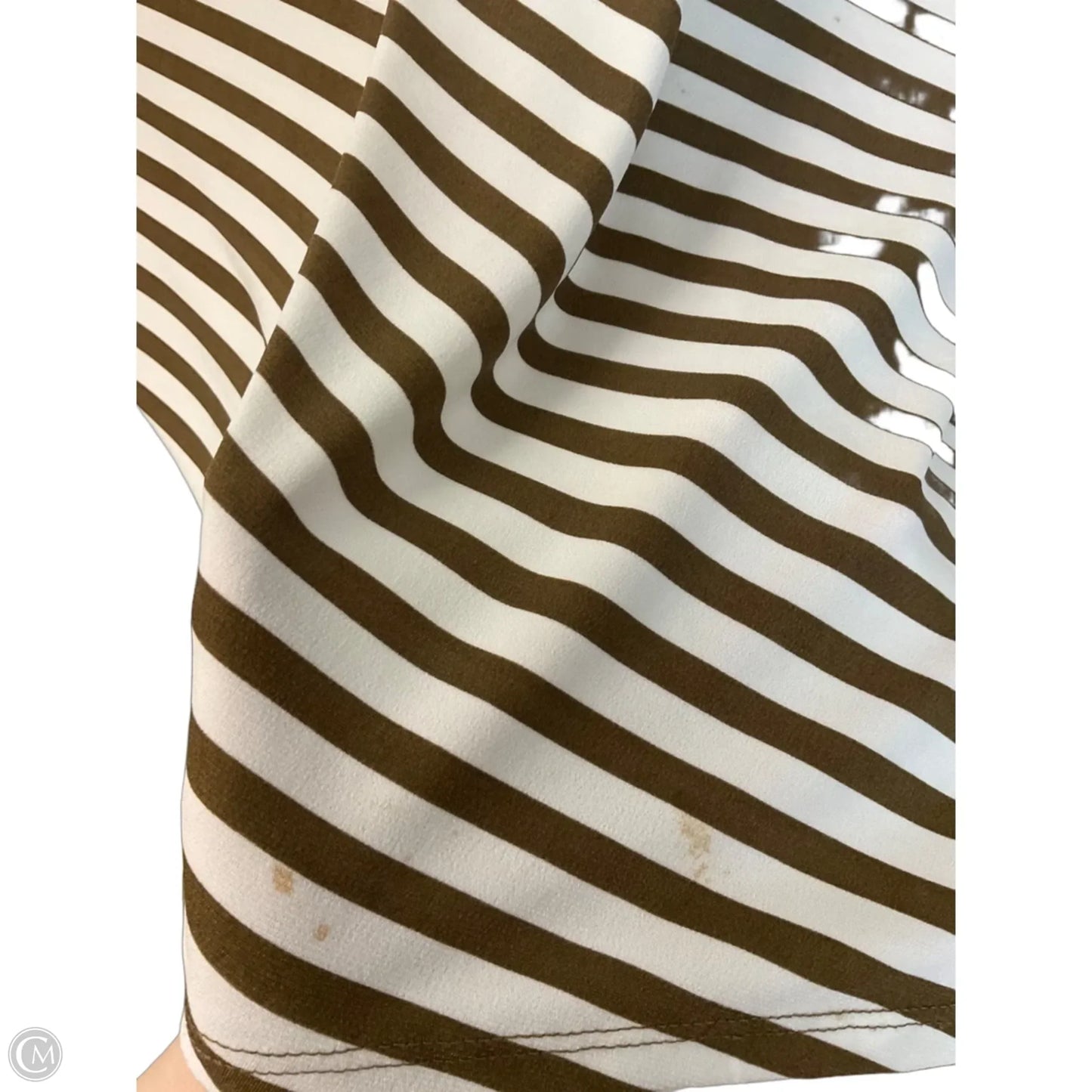 Top 3/4 Sleeve By Easywear By Chicos In Striped Pattern, Size: 3x