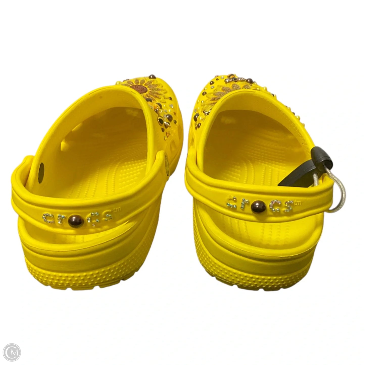 Shoes Flats By Crocs In Yellow, Size: 8